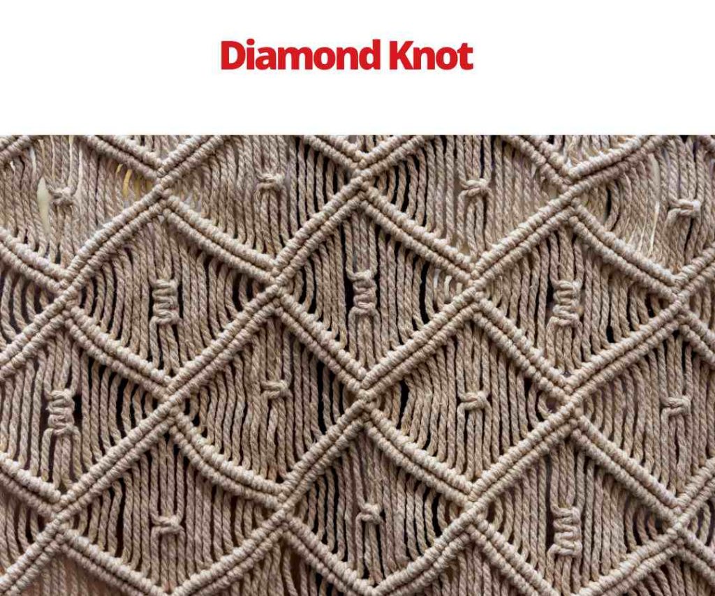 DIY Macrame Diamond Pattern Knot
