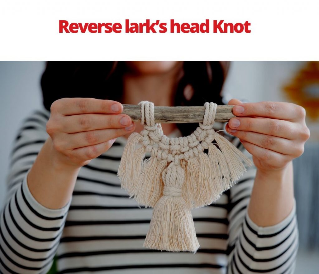 Macrame Basic Knots Reverse lark's head Knot
