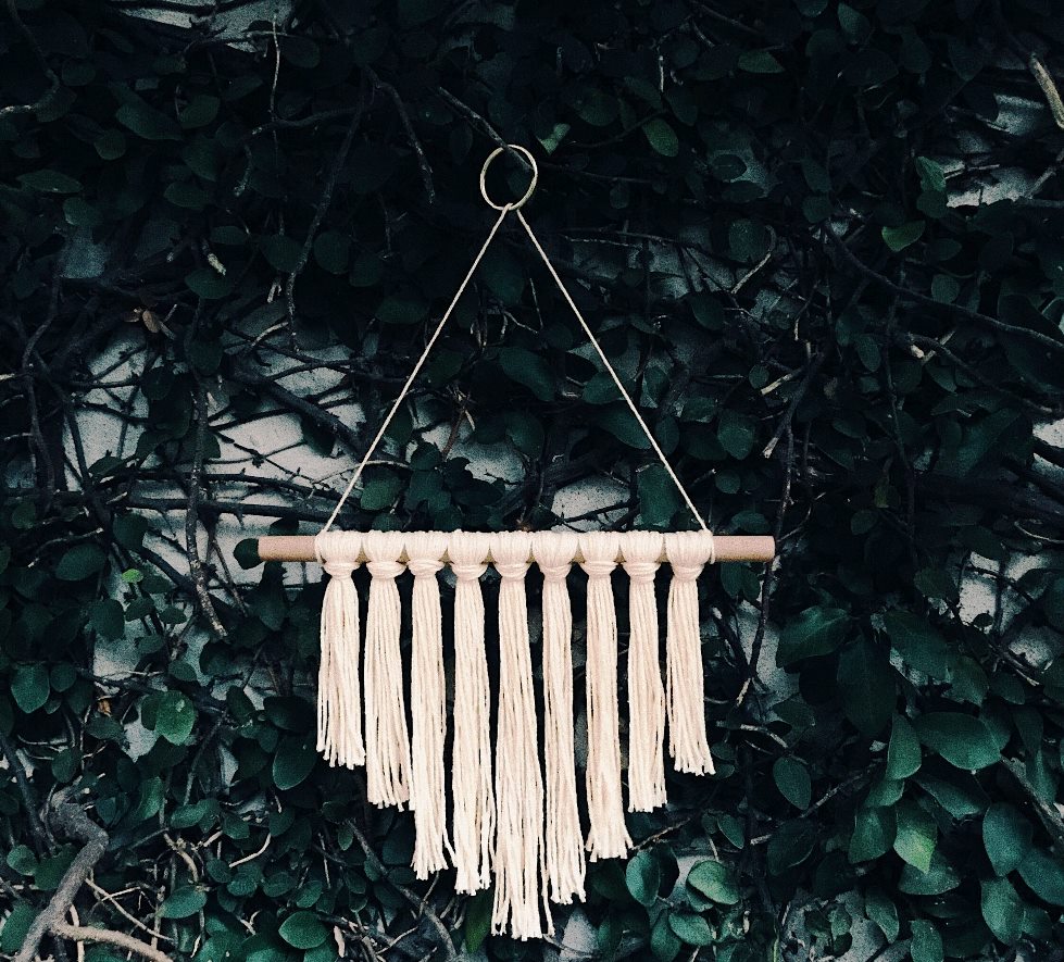 wooden dowel rods is essential macrame material